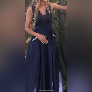 Vnaix wedding dress, size small, blue